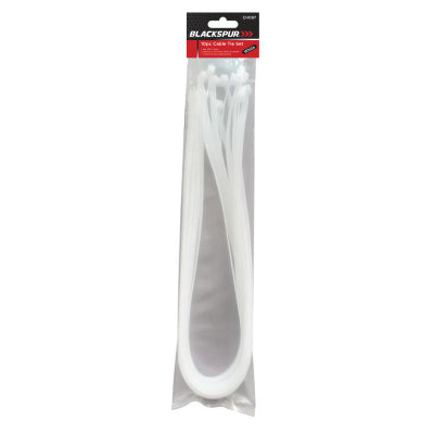 Blackspur 10pc Cable Tie Set White Blackspur 10pc Cable Tie Set White